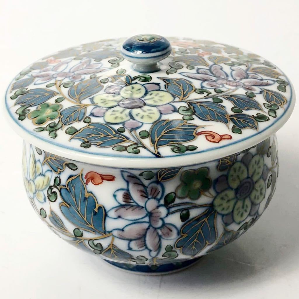 Amazon.co.jp: 有田焼 村上玄輝 染錦 古代更紗文 茶器セット 共箱 急須 
