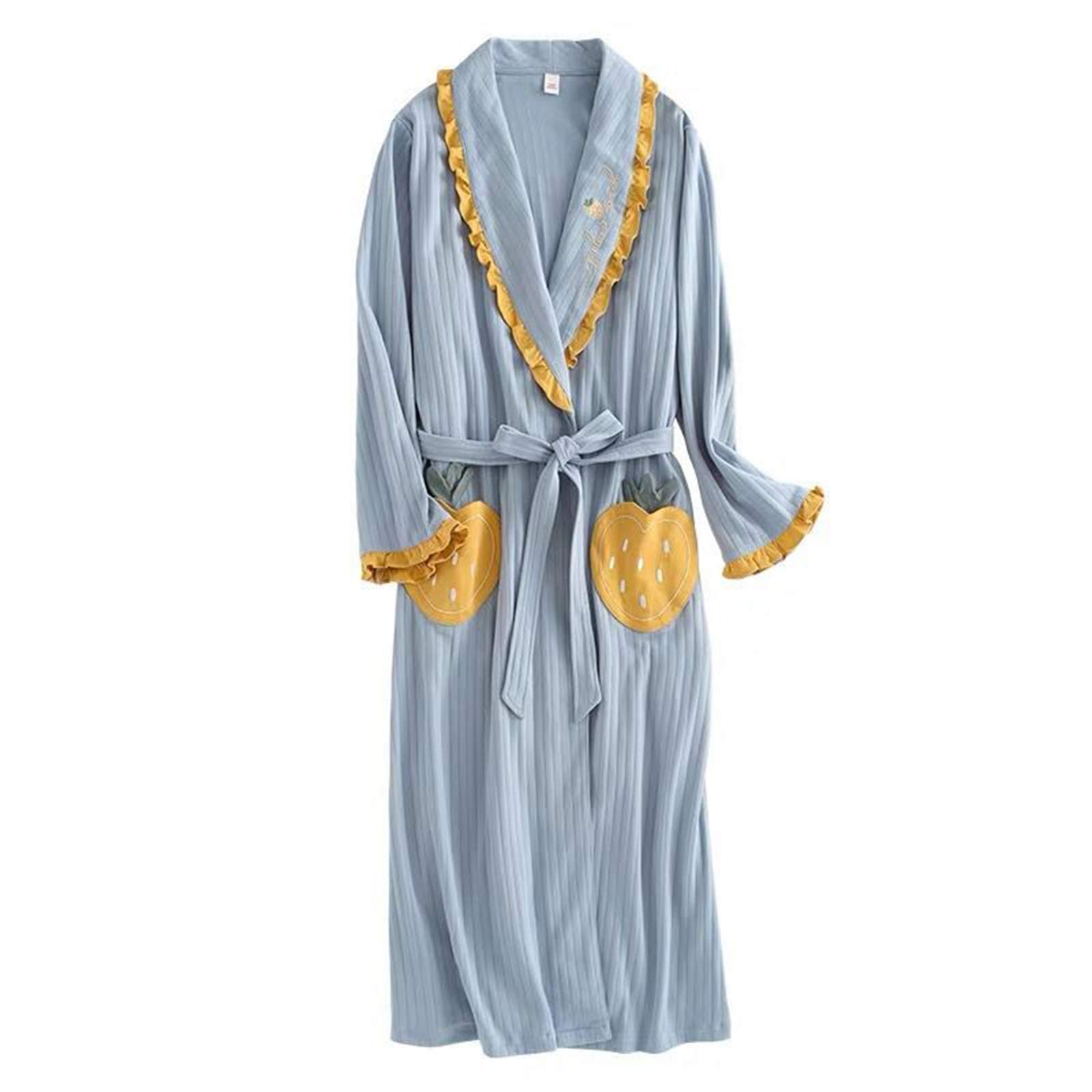 Peignoir pyjama femme ample en coton pour un sommeil frais et léger