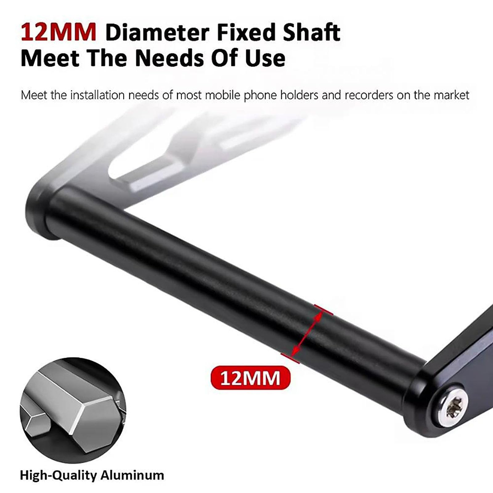 Support de téléphone antidérapant, pince de guidon sans outil, rotation à 360 degrés, cadre en métal solide pour R1300GS, support de téléphone en métal pour moto