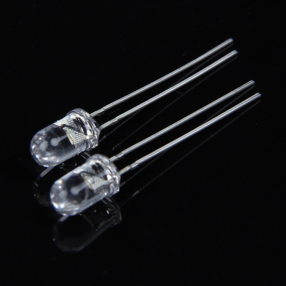 20pcs, 10mm Warm White Diffused Round LED Leds 5000mcd Light + Resistors for 12V