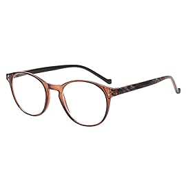 NORPERWIS 5 Pairs Reading Glasses - Standard Fit Spring Hinge Readers Glasses for Men and Women (Black Purple Red Blue Brown, 0.50)