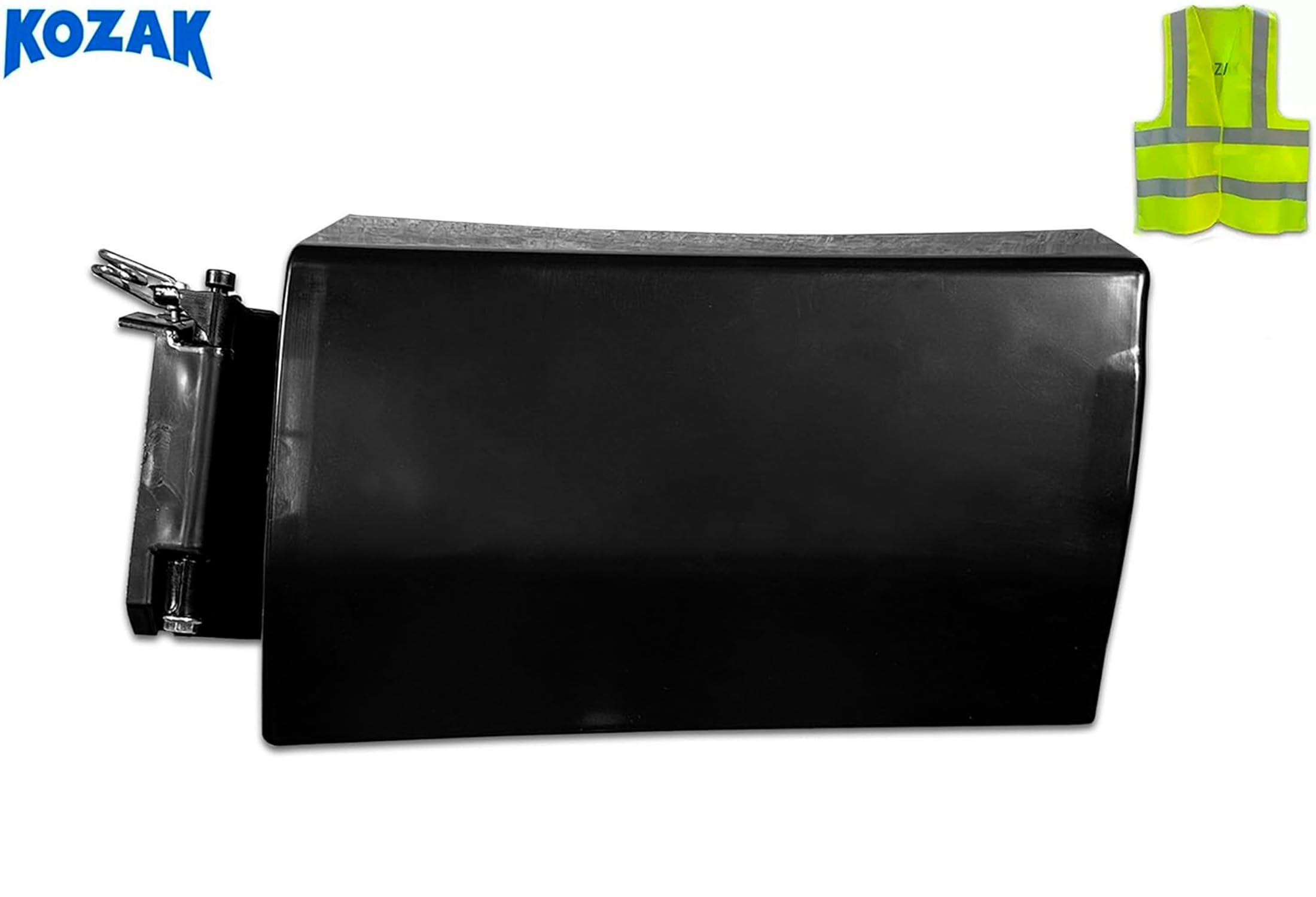 KOZAK Compatible with Volvo VNL 2018+ Semi Trucks Fuel Tank Cover - DEF Chassis Cover 84733671 with DEF Door Hinge 84733141 Set, Driver Left Side, Includes Reflective Vest and Keychain