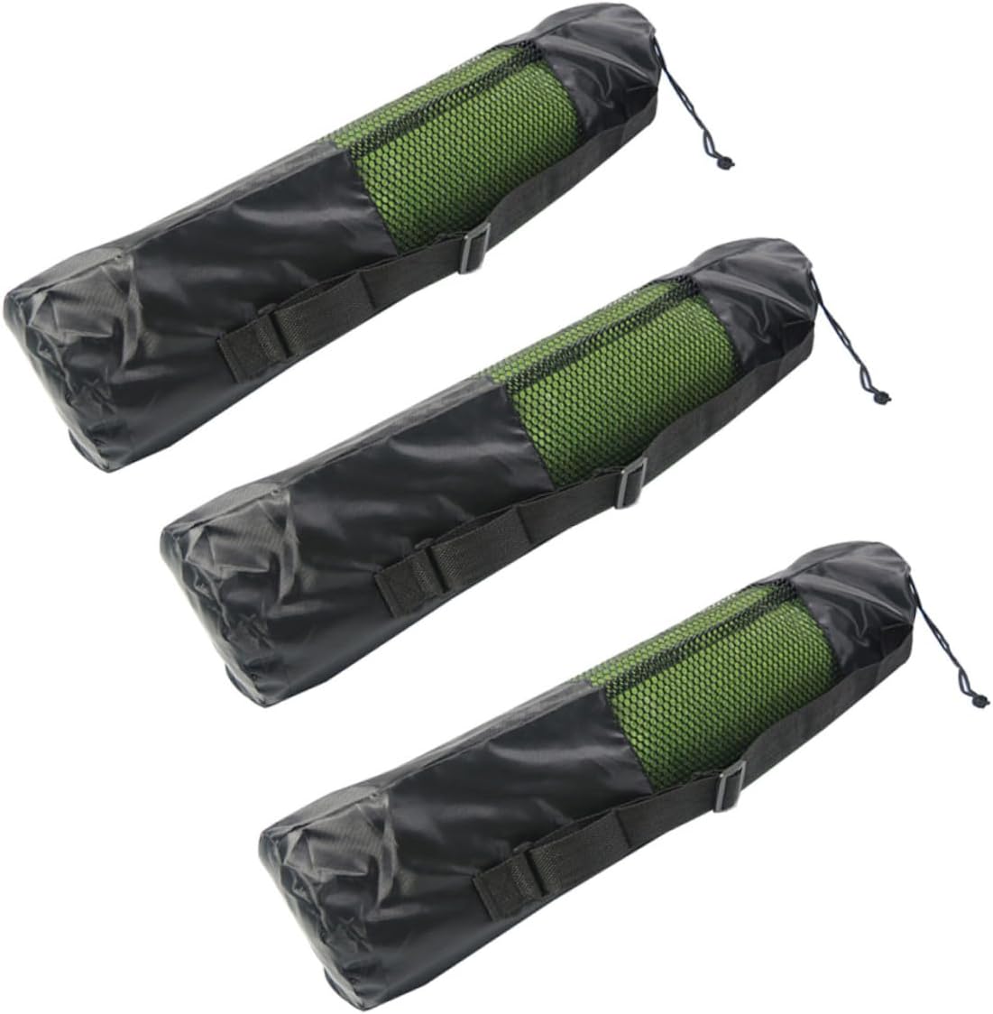 BESPORTBLE 3pcs Yoga Mat Storage Bag Black Gym Accessories for Women Yoga Mat Sling Carrier Exercise Fitness Carrier