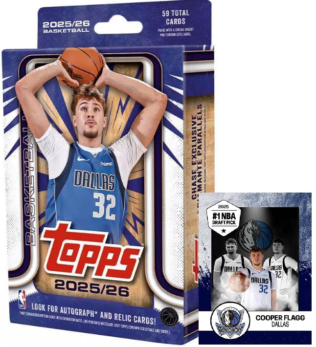 Amazon.com: NEW 2025-26 TOPPSBasketball Card HANGER Box w/59Cards