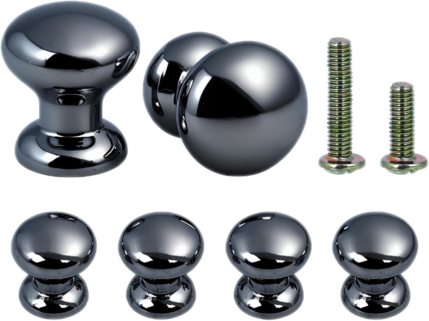 Small Crystal Knobs for Jewelry Box Mini Door Knobs Glass Diamond-Like for Vanity Box Giftbox Hardware Chest 0.47 x 0.59 Inch (6 Pack)