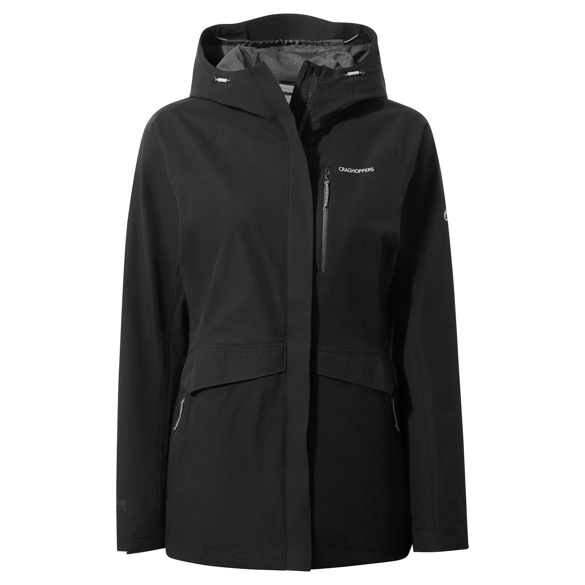 Craghoppers Women's Caldbeck Waterproof Jacket, Wind Resistant, Breathable & Stretchable - Perfect for Outdoors, Walking, Hiking & Camping