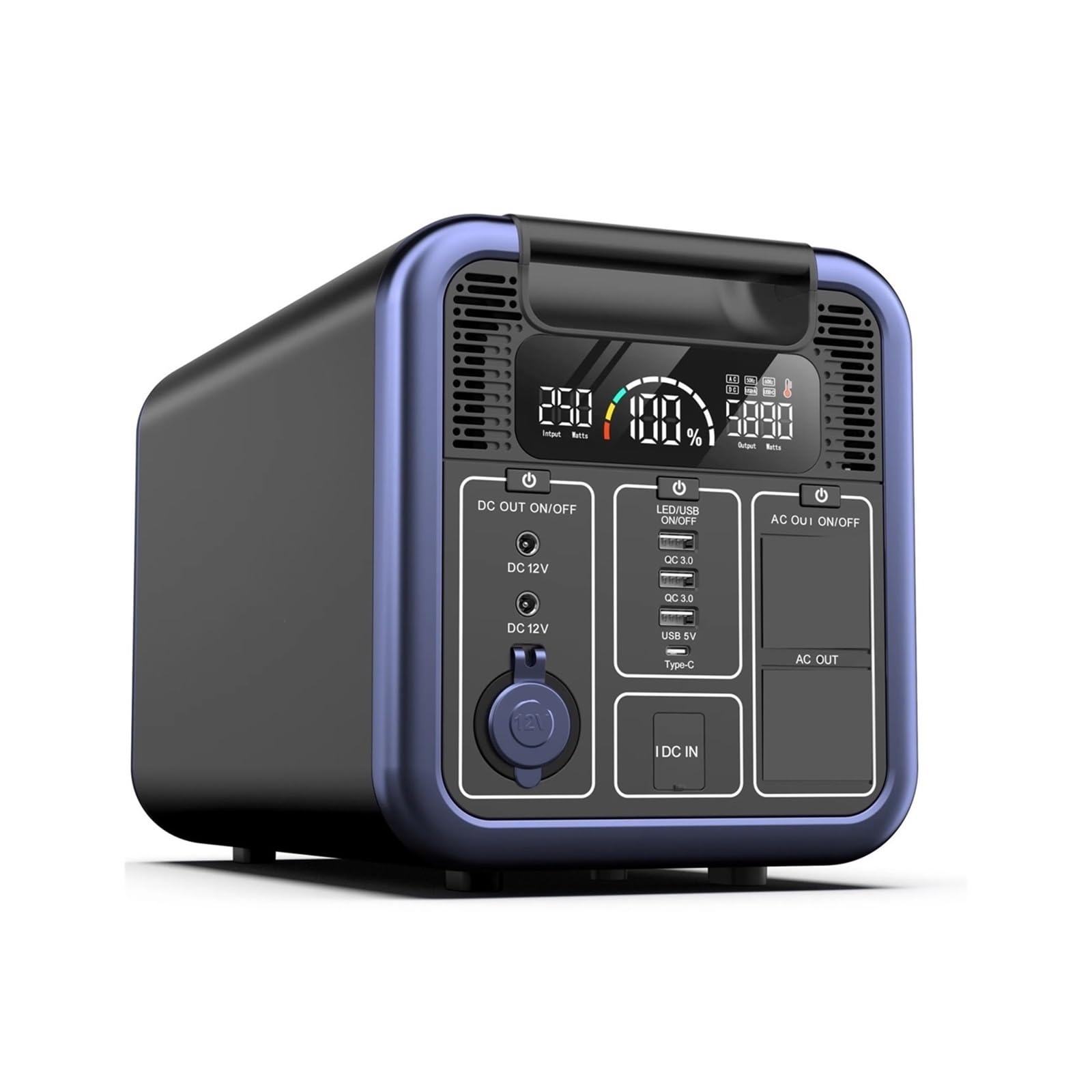 Centrale elettrica portatile, Di Accumulo Energia Portatile, Alimentatore For Esterni, Power Bank Ad Alta Capacità For Uso Domestico,Power Station Portatileper Campeggio, Viaggio