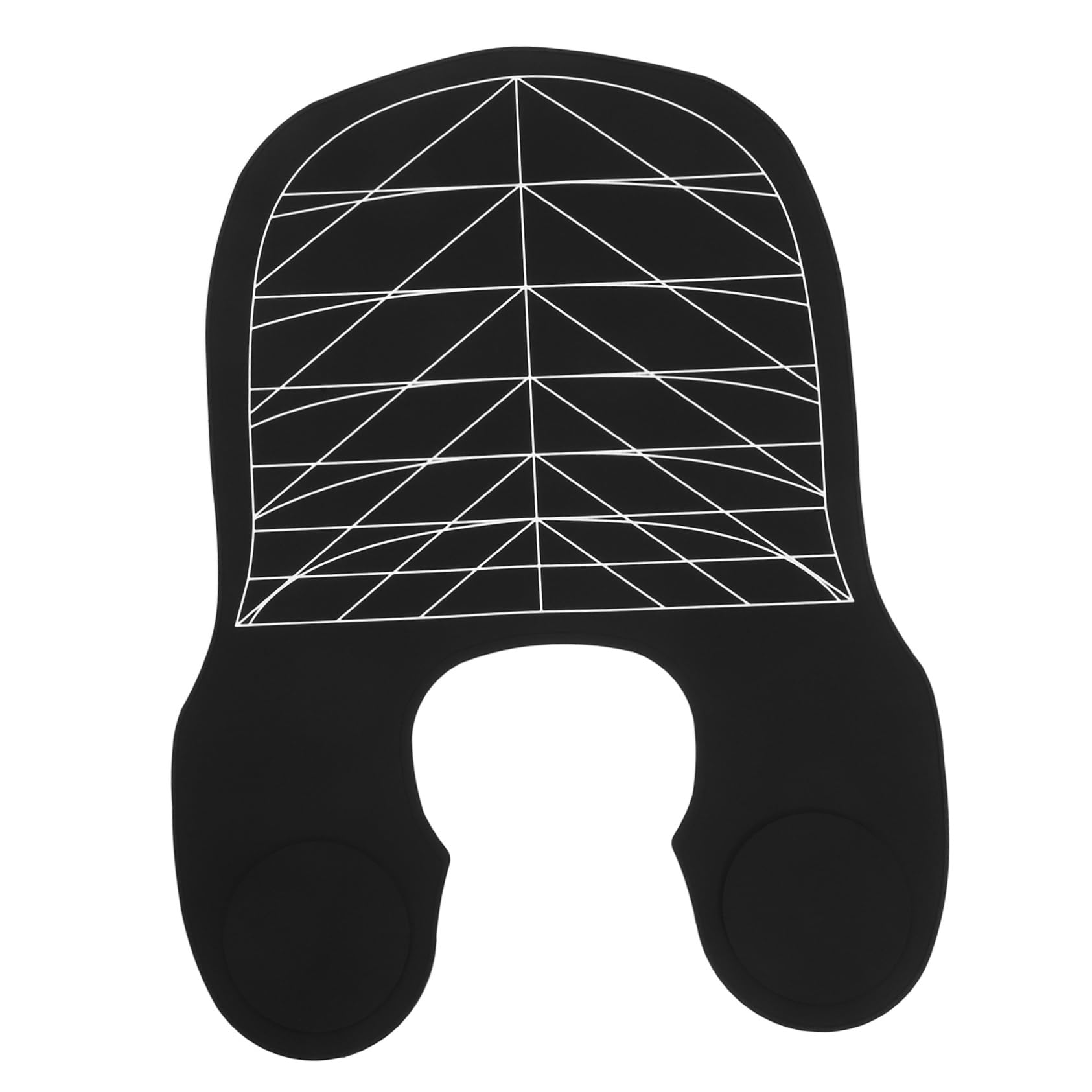 Collare da Taglio per Parrucchiere in Silicone Nero, Cappa