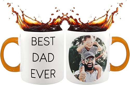Miniatura 8 de Taza de café personalizada con foto, texto, imagen, nombre, regalos personalizados para el día del padre, padres, regalos de Navidad, taza de café