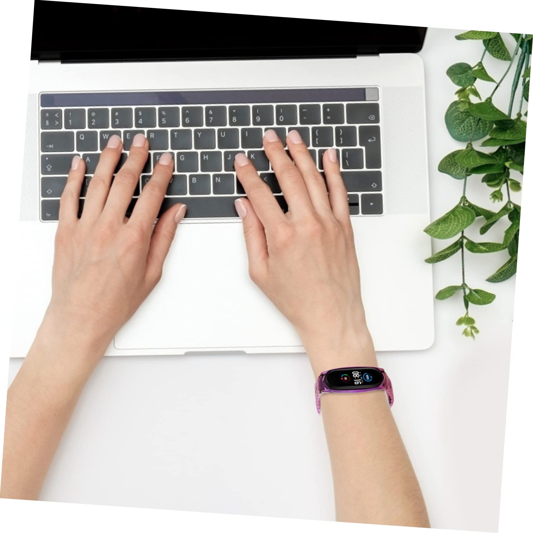 Gadpiparty 2pièces Bracelet Inoxydable Pour Band Bandes Réglables Et Élégantes Accessoire Pour Montre Connectée