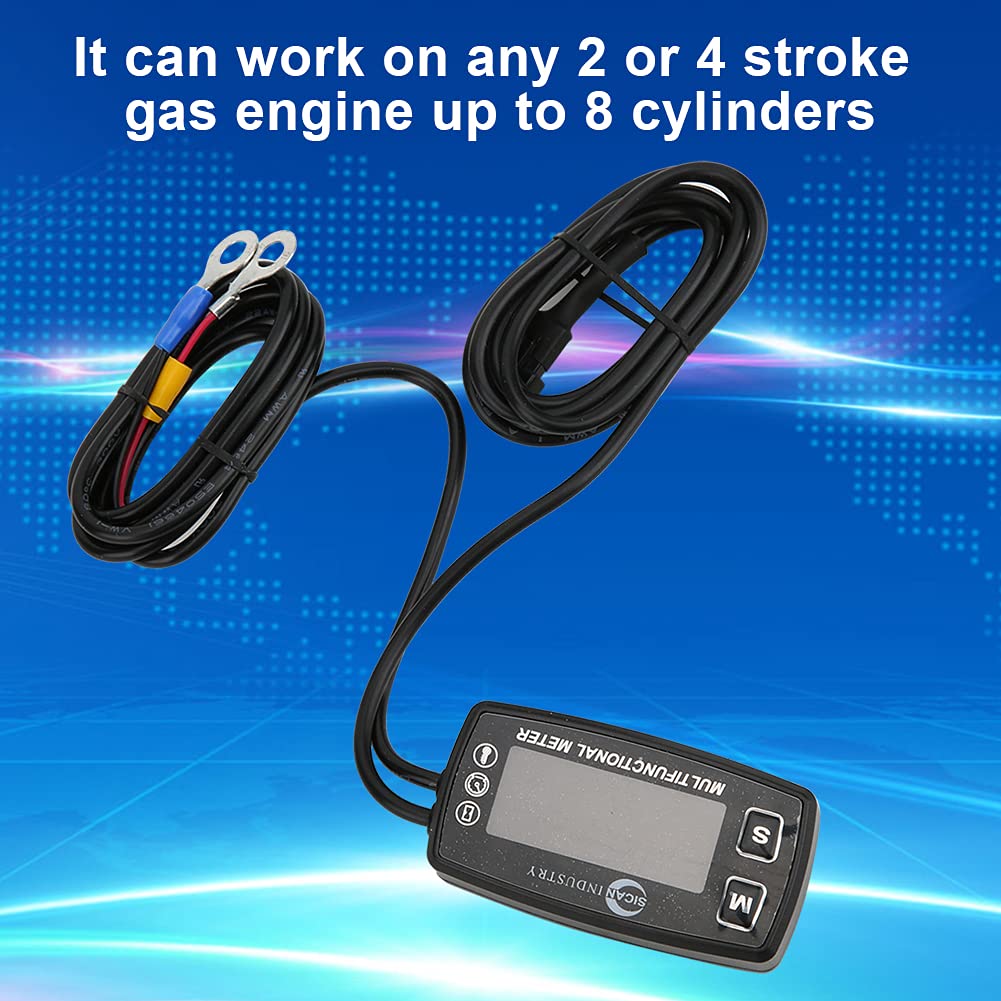 Instrumento multifunción para coche, tacómetro, temperatura, contador de horas, accesorio automático