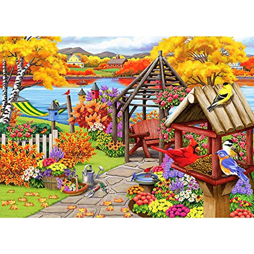 DAERLE Diamond Painting Paysage,Kit de Peinture Diamant 5D,DIY Diamond Painting Full, Fleur Kit Complet de Peinture Diamant,Peinture au Diamant, Peinture Diamant Rond Décoration Murale 40x30cm Cover