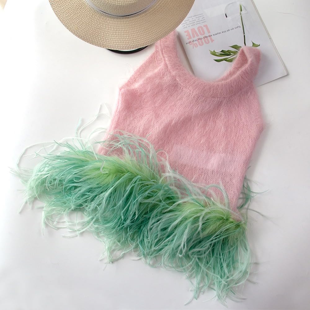 Boa di piume, soffice mazzo di piume, lunghezza circa 2 m, ghirlanda di piume, sciarpa in tinta unita, con piume di struzzo, accessorio per costume Charleston, anni '20, flapper carnevale, nero