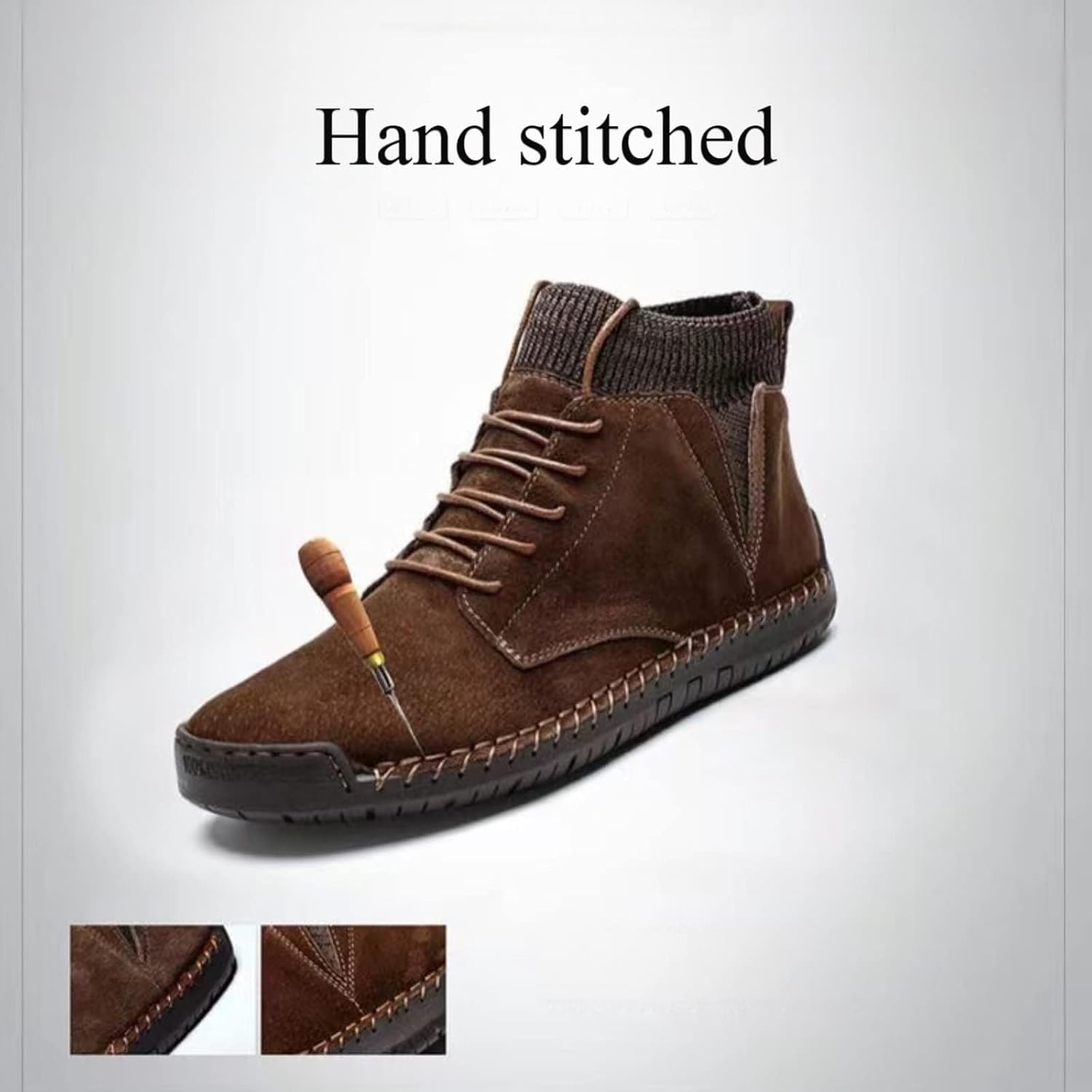 Mocassins masculinos vintage costurados à mão com cadarço no meio, bota social Chukka com cadarço, botas de motocicleta, botas casuais de couro no tornozelo em promoção! Veja a oferta e mais achadinhos de Botas & Coturnos Masculinos 5 Hoje é o melhor dia para comprar Mocassins masculinos vintage costurados à mão com cadarço no meio, bota social Chukka com cadarço, botas de motocicleta, botas casuais de couro no tornozelo com aquele preço maroto! Promoção! Aproveite a oferta! 5