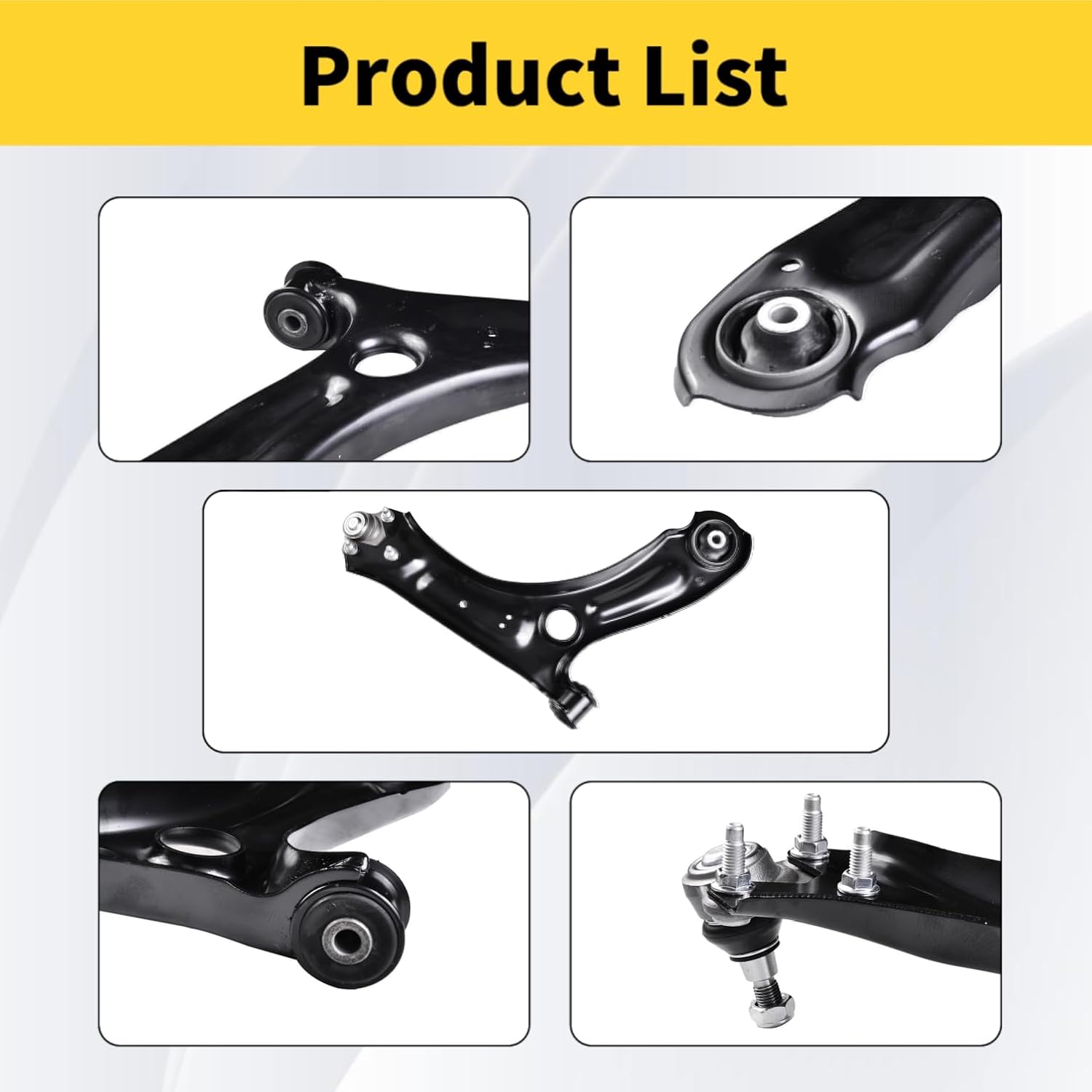 Front Lower Control Arm w/Ball Joint Fit for Volkswagen Jetta 2011 2012 2013 2014 2015 2016 2017 2018-2 PCS Suspension Kit K621949 K621950