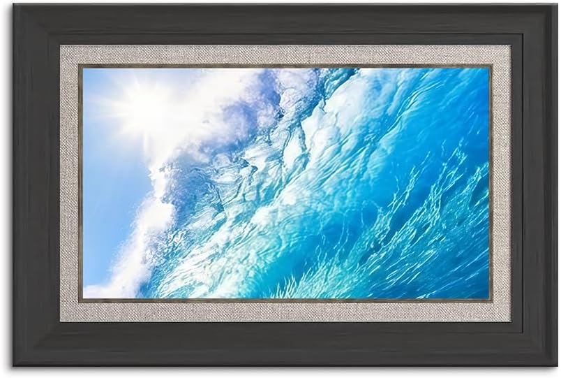 アートパネル 太陽青い波 壁掛け 風景写真の壁の写真を絵画 キャンバス絵画 ホームデコレーション用 木枠付きの完成品 (A,40x6