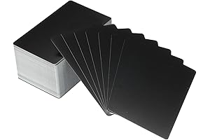 PATIKIL 100 Pack Metal Engraving Blanks