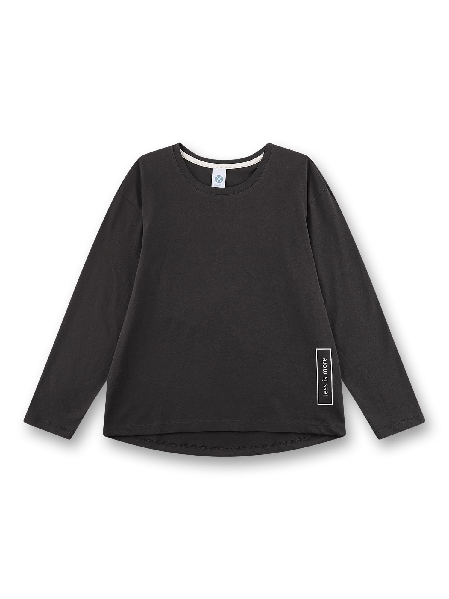 Sanetta Mädchen-Schlafshirt Langarm grau | Hochwertiges und bequemes Schlafshirt aus Baumwolle für Mädchen.