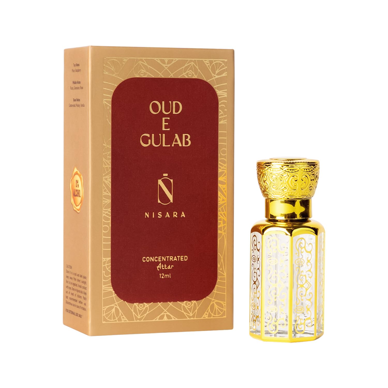 Nisara Attar Oud E Jasan Unisex Long Lasting Attar with Stick for Men & Women 12ml | Premium Non Alcoholic-picture-11