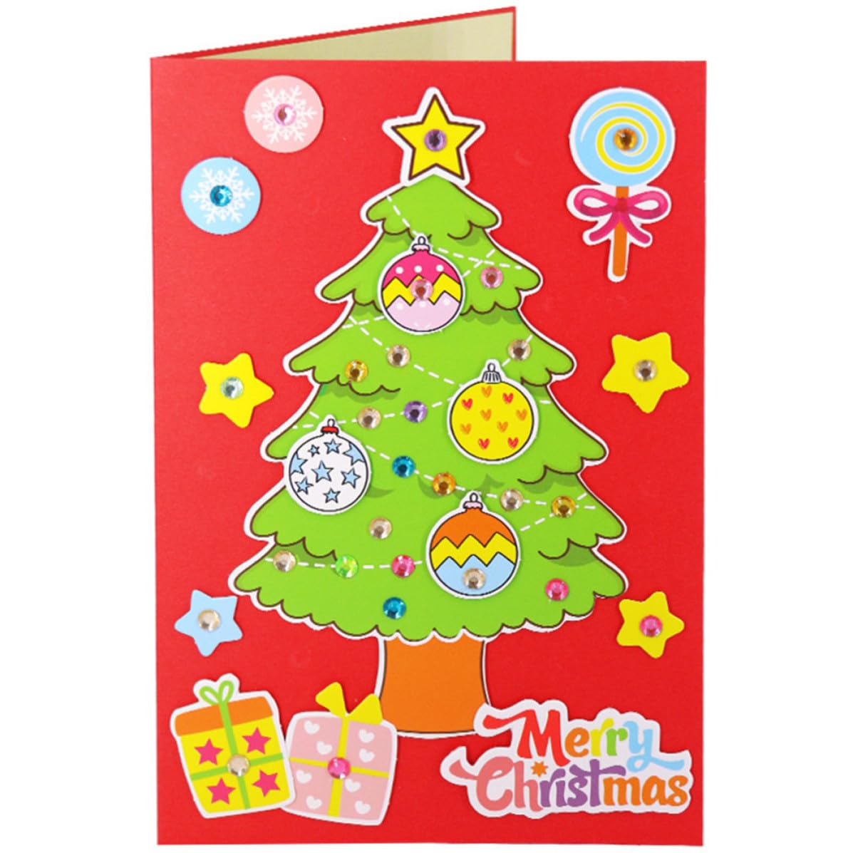 Didiseaon 18 Paquetes Tarjetas de Bricolaje Navideñas, Kit de Papel