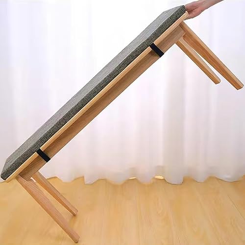 Miniatura 3 de Cojín de banco, antideslizante, grueso, para banco de patio, cojín duradero de espuma viscoelástica de alta densidad para zapatero, ventana, piano,