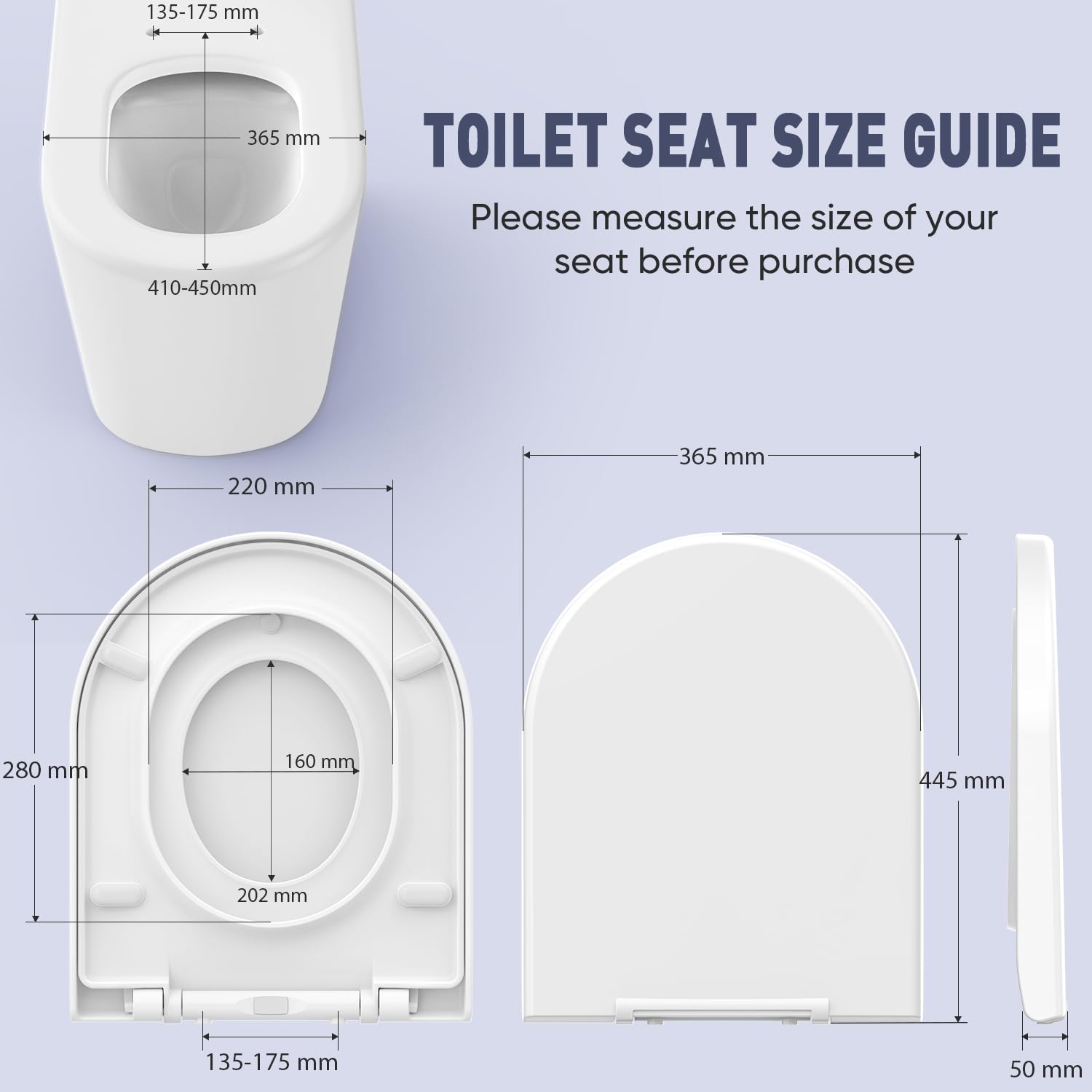 Abattant WC Familial, MUJIUSHI Lunette de Toilette avec Siège Enfant Magnétique, Frein de Chute et Charnière Réglable pour Adultes et Enfants dans la Salle de Bain et Toilettes (Forme de U/D)