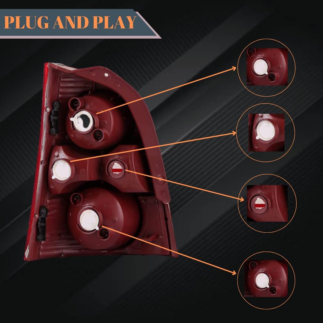 APSMOTIV Tail Lights/Tail Lamp/Back Light/Turn Signal Indicator Assembly Easy To Fit Set Suitable For Santro Xing - Right Side - Image 3 thumbnail