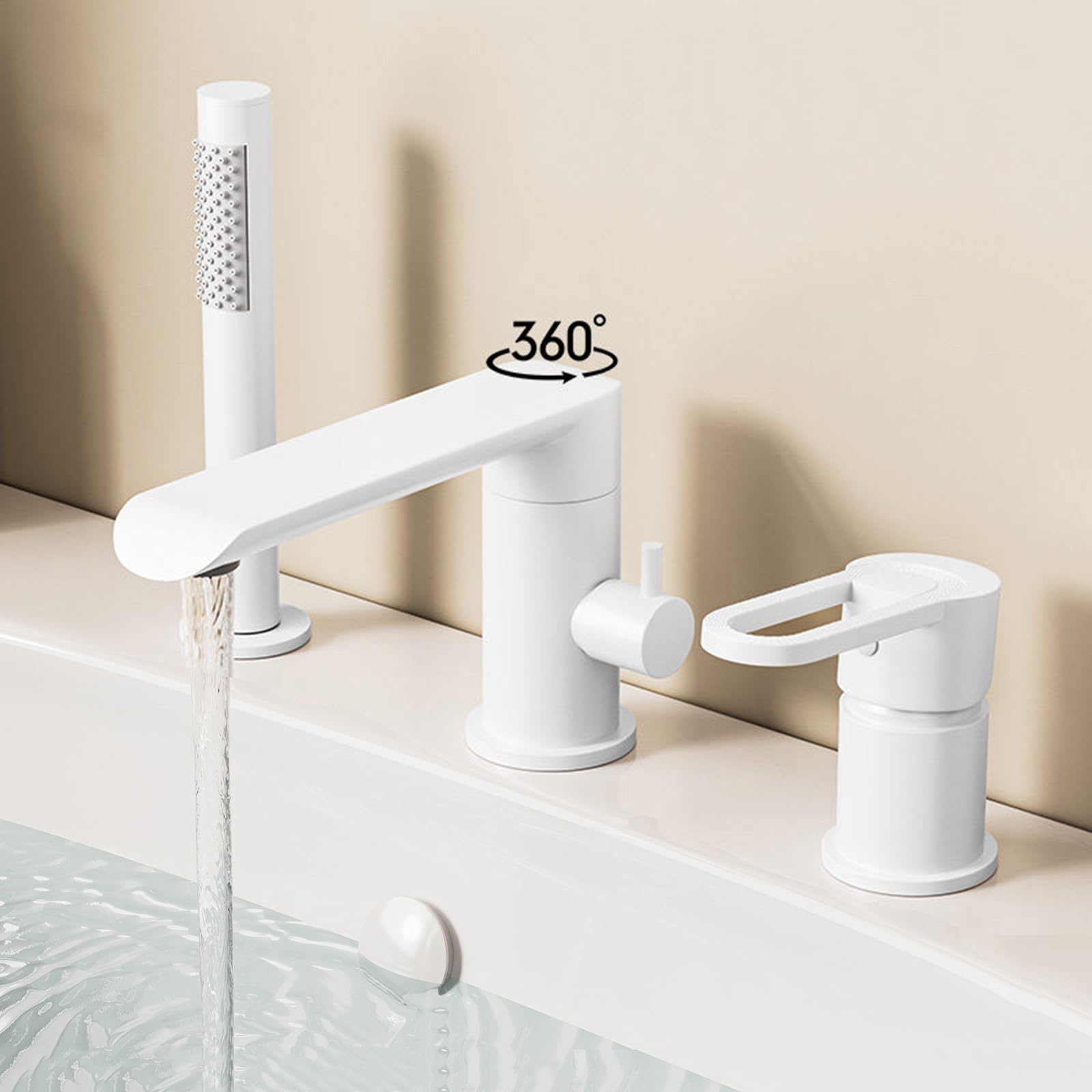 XJTNLB Grifo Ducha Monomando Grifos de Bañera con Ducha Extraíble