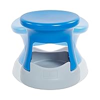 Vista 11 de ECR4Kids Taburete tambaleante de almacenamiento, altura del asiento de 15 pulgadas, asientos activos, azul/gris claro