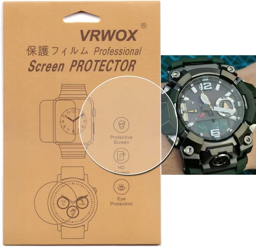 [3-Pcs] TPU Screen Protector For GWG-B1000 Watch,Full Coverage TPU HD Clear Anti-Bubble and Anti-Scratch For 【GWG-B1000】