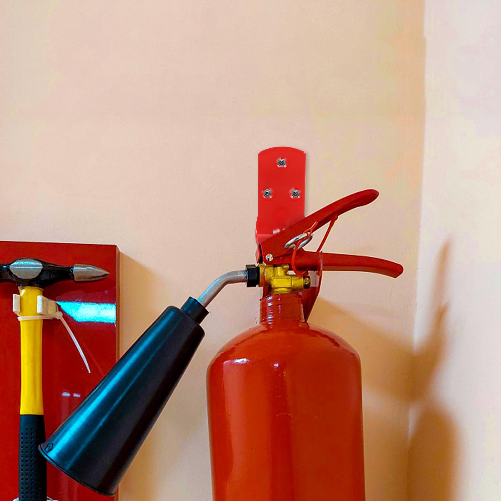 Veemoon Soporte De Pared Extintores De Incendios Soporte Extintores Instalación Y Accesorio De Seguridad Hogar Y Oficina 4 Piezas X 4