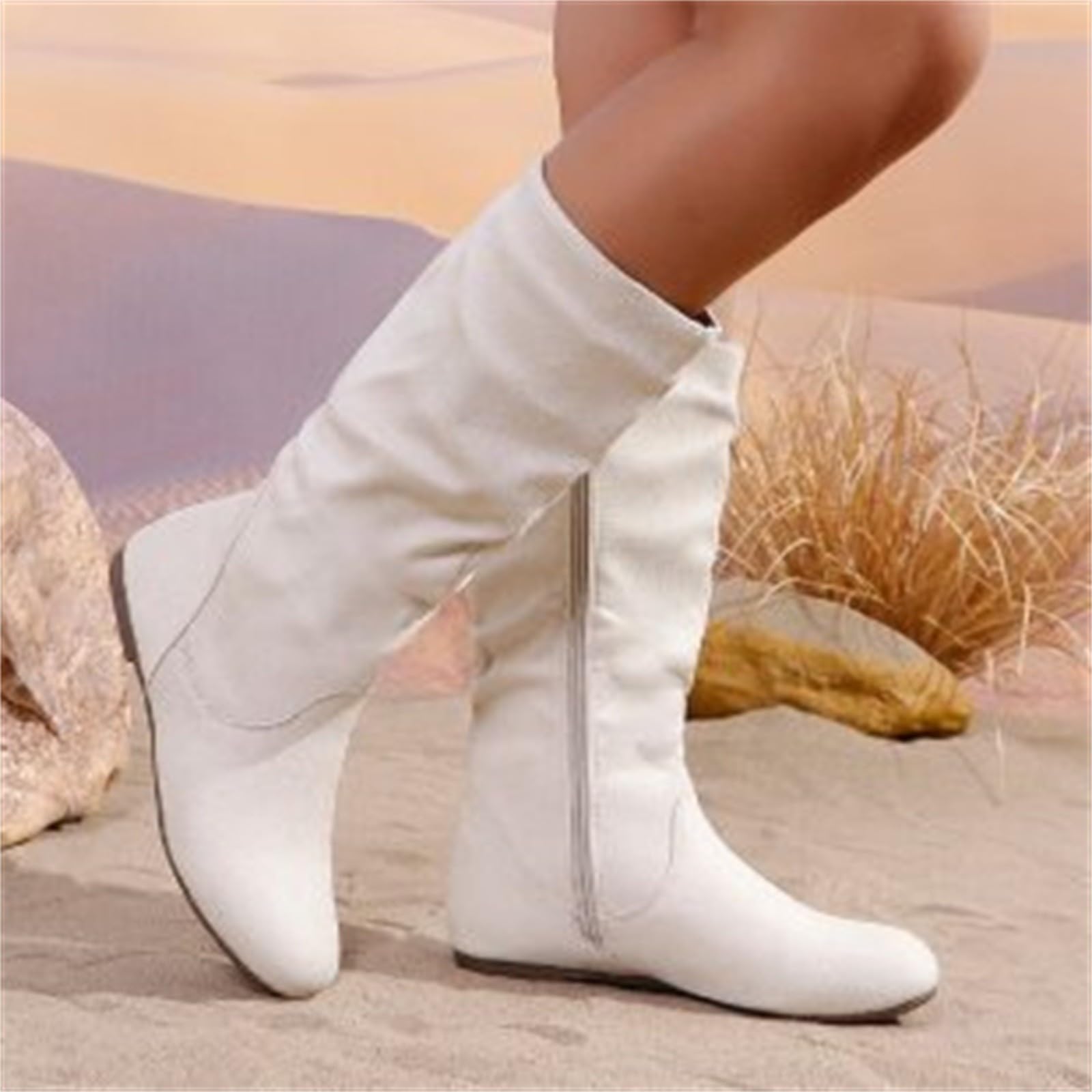 Stivali Cowgirl Donna Ricamati Stivali Donna Invernali Western Scarpe Boho | Stivali Western Cowgirl Alla Caviglia Comodi Stivali Cowgirl Donna Similpelle Stivaletti Scarpe Per Concerti Musica Country