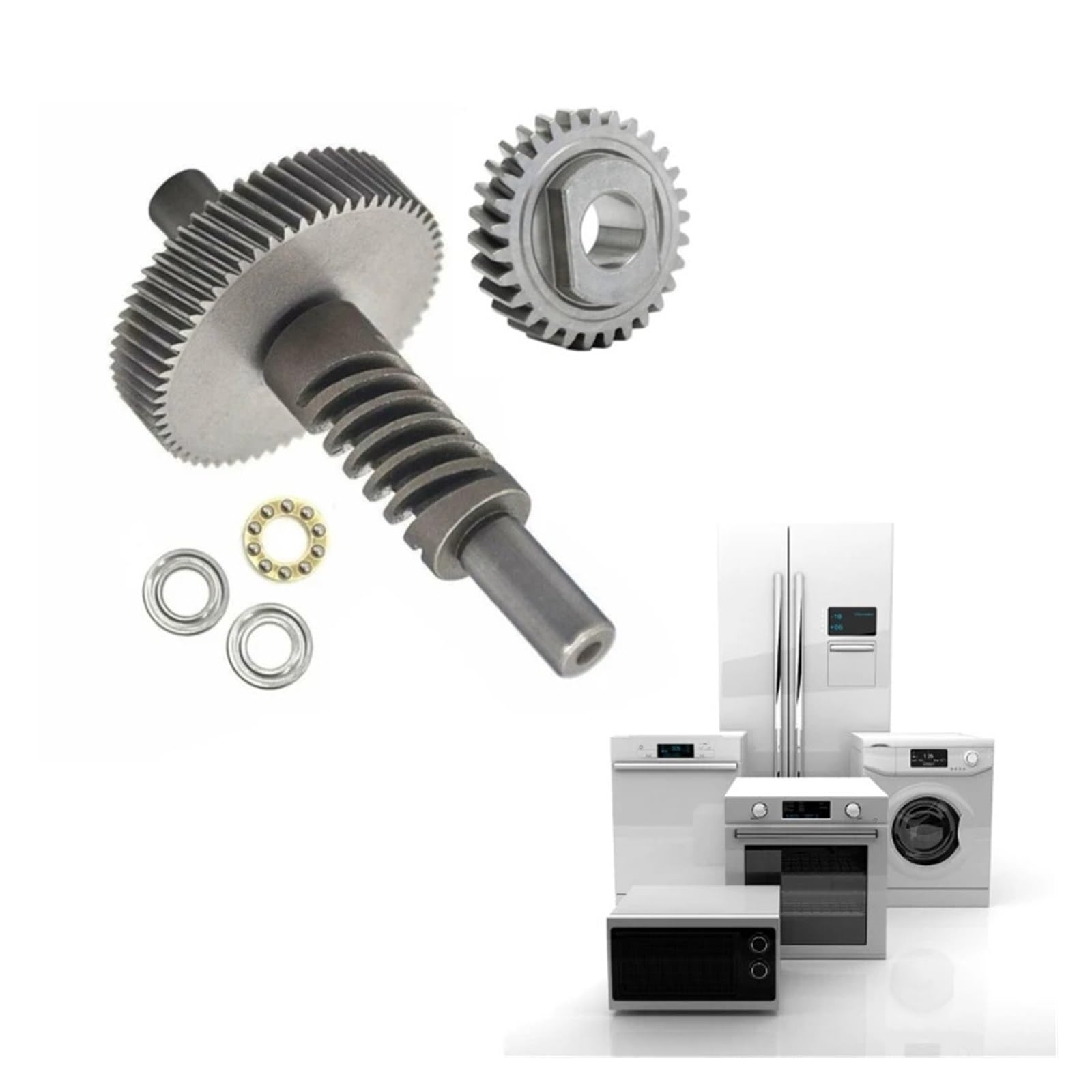 Pignone di Ricambio for Ingranaggi Conici a Spirale for smerigliatrice elettrica, Compatibile for 5QT/6QT 9706529 9703445 9703680 W11086780 WP9709231, Compatibile for KitchenAid 5QT/6QT