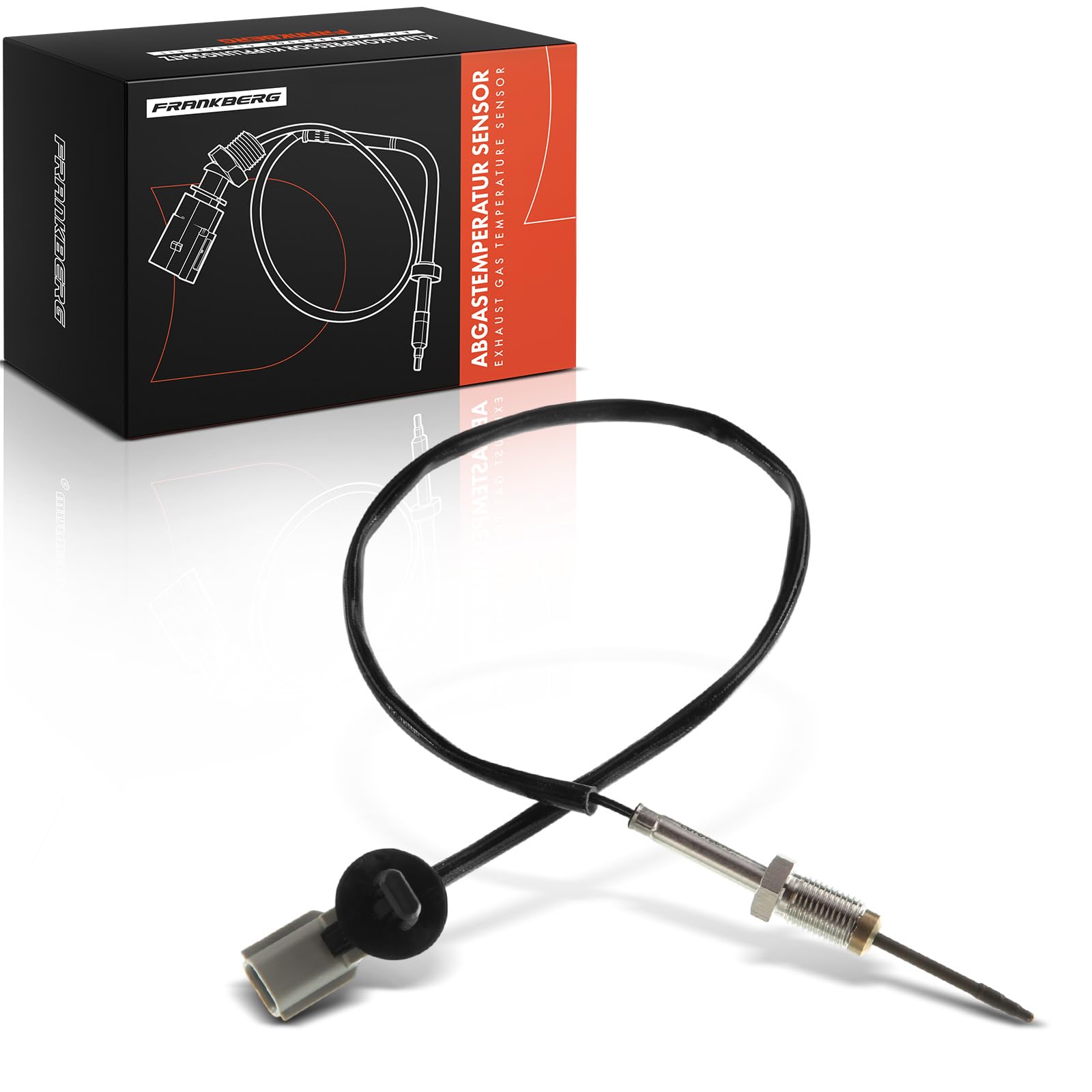 Frankberg Sensor de temperatura de gases de escape 2 Polos Compatible con Master III Bus JV Movano B Bus X62 Master III Furgoneta FV Master III Plataforma/Chasis EV HV UV 12070