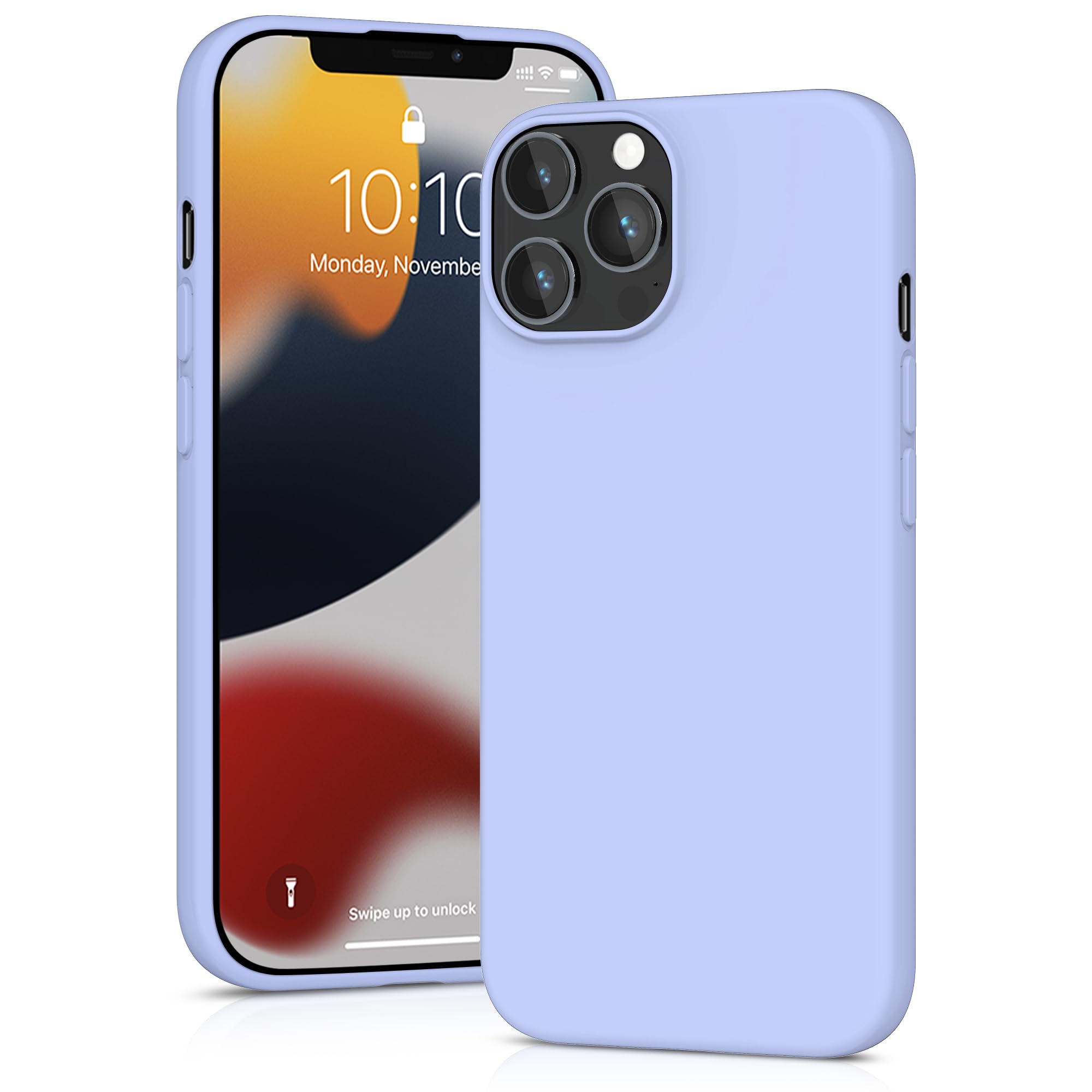 YATWIN Silicone Case for iPhone 12 Pro Max, Soft-Touch, Shockproof, DustProof