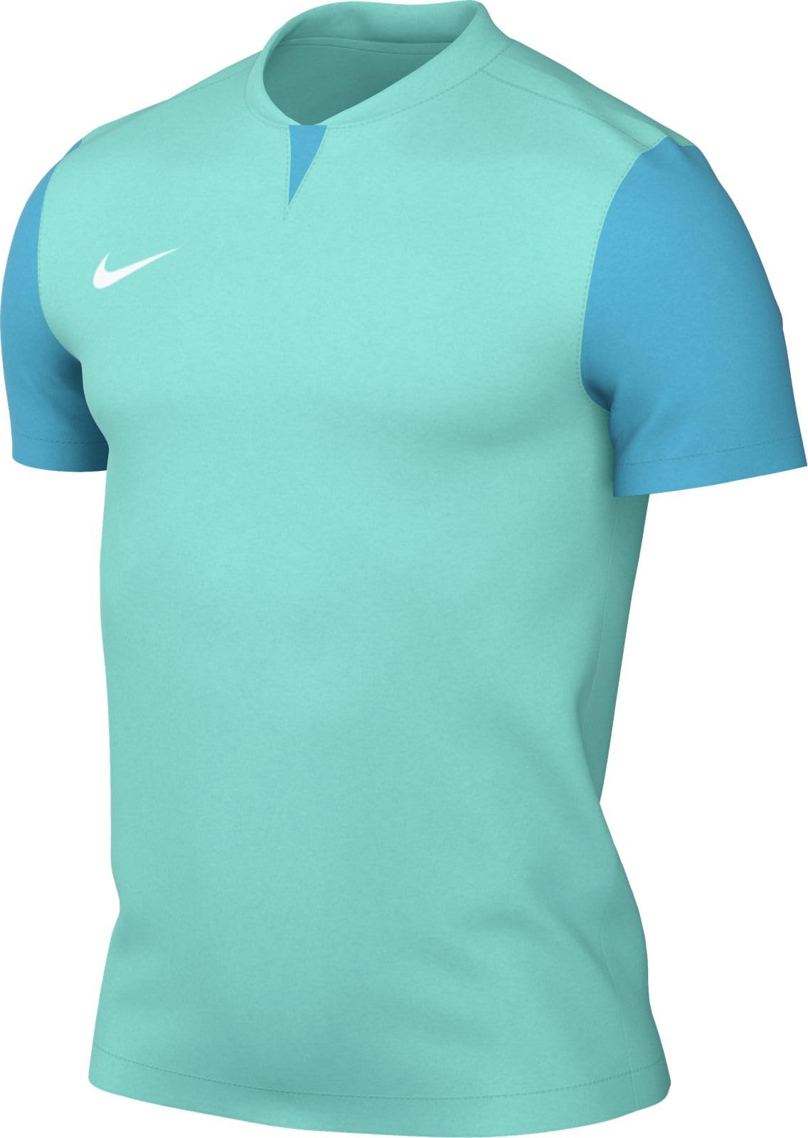 NIKE DR0933-354 M NK DF Trophy V JSY SS T-Shirt Men's Hyper Turq/Chlorine Blue/White Size XL