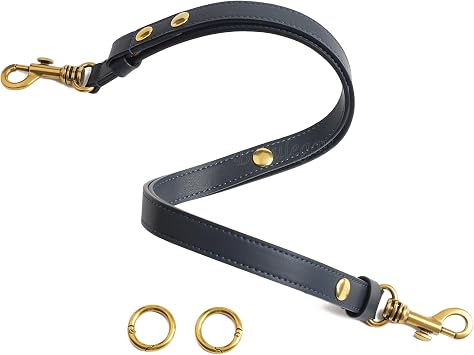 Beaulegan Classic Purse Strap Replacement, Navy-Brass