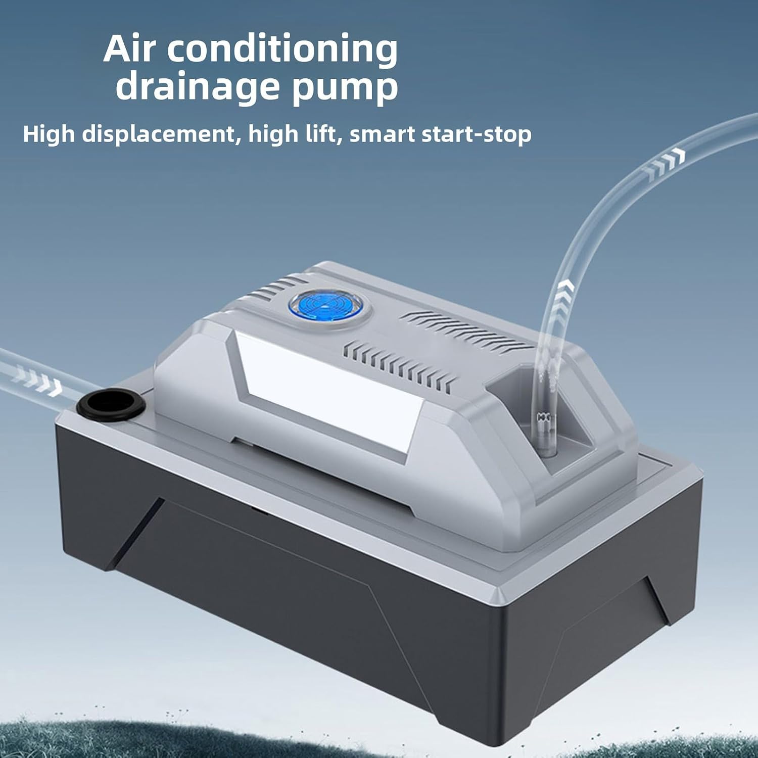 Hilitand Condensate Pump, Automatic Condensate Removal Pump 500LPH 2L Tank 12m Lift Quiet for HVAC Dehumidifier Air Conditioner