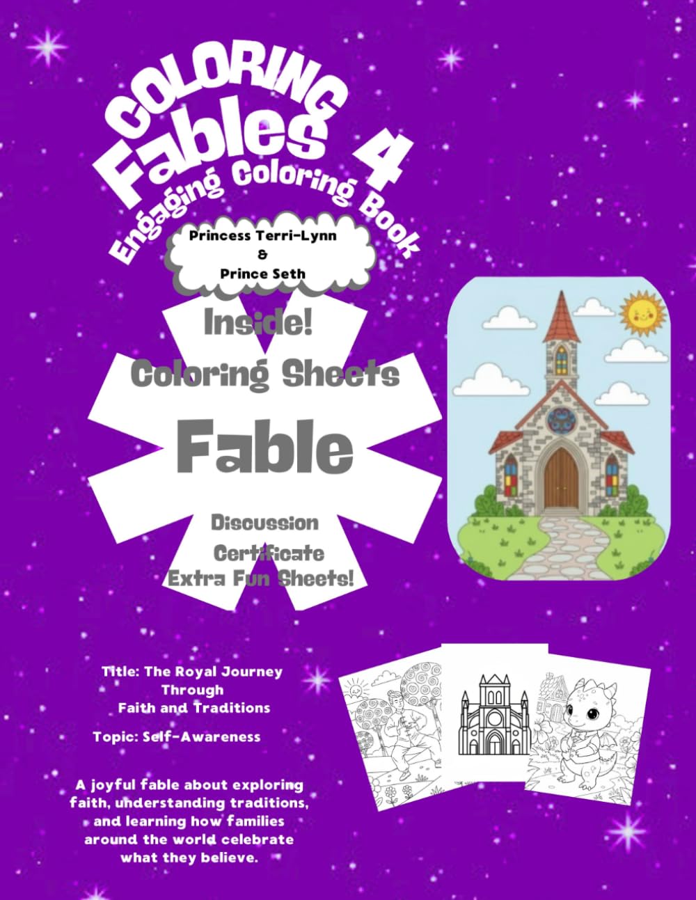 The Royal Journey Through Faith and Traditions: Engaging Coloring Book
