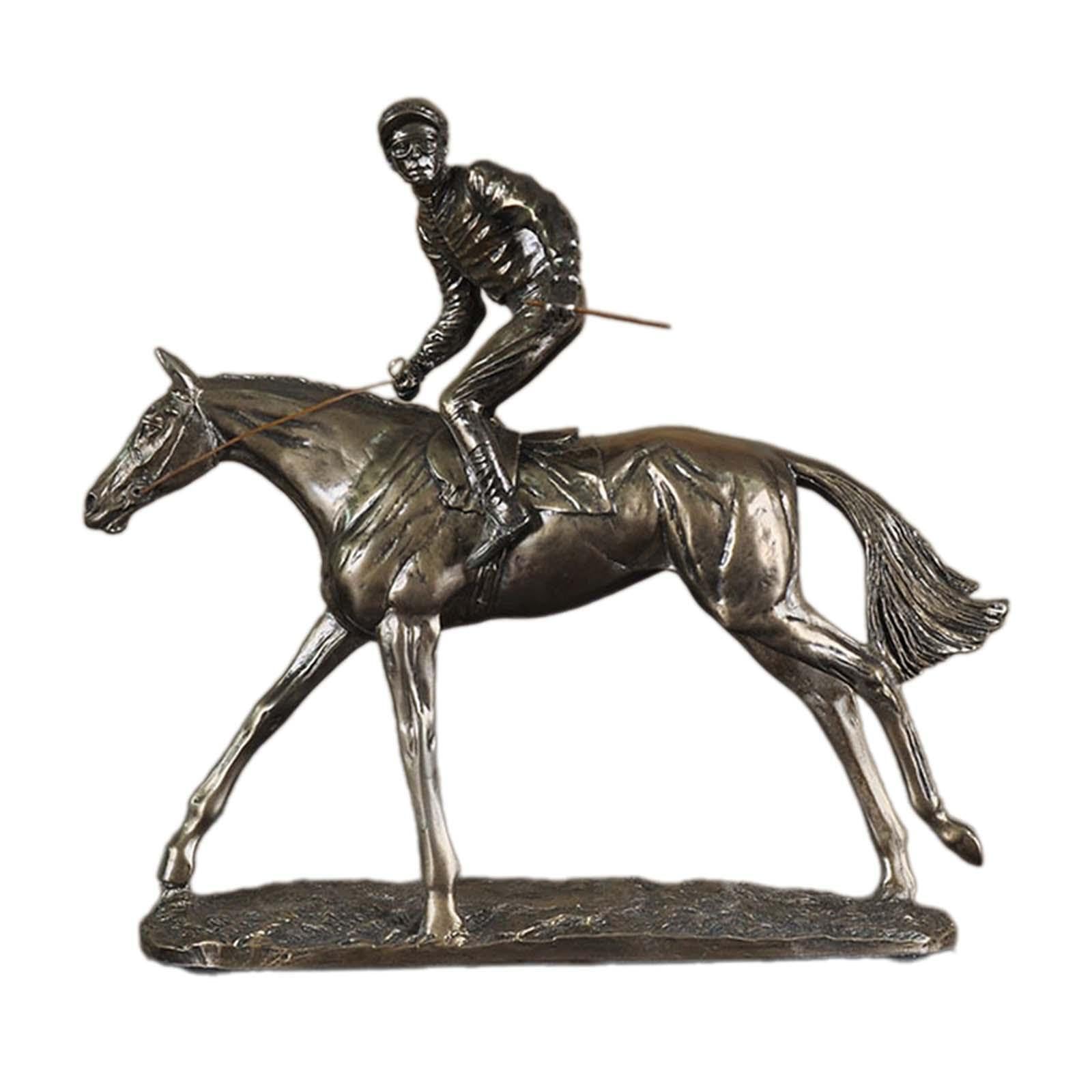 TWISAXC for Creative Horse Riding Statue Ornament Made Resin With Realistic Details And Heavy Texture Making Sculpture More