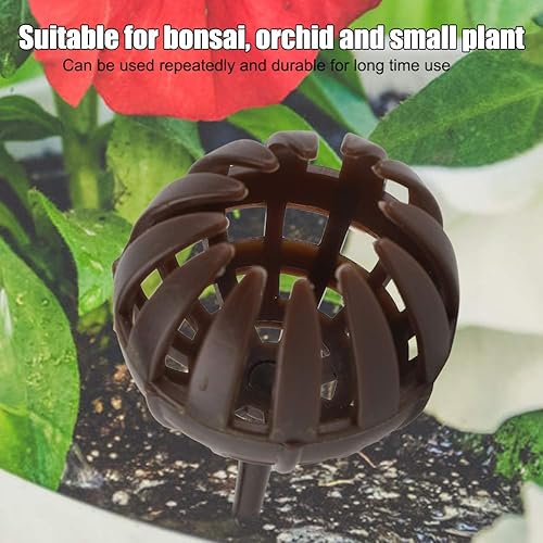 Miniatura 2 de 100 unidsset de fertilizantes cubierta caja cesta portátil seguro attóxico ABS material reutilizable para bonsái planta flor orquídea pequeña planta