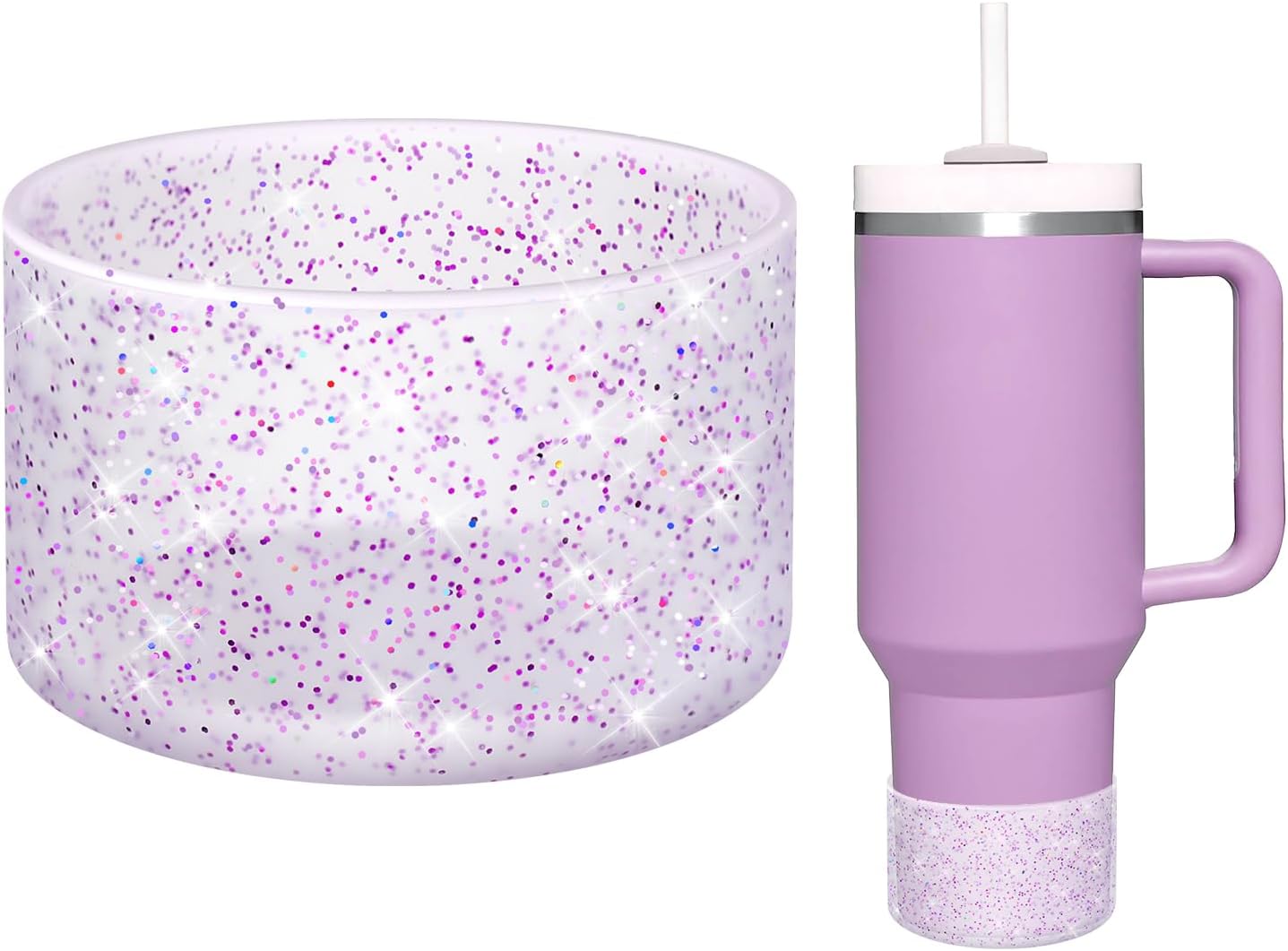 Transparent Bling Purple