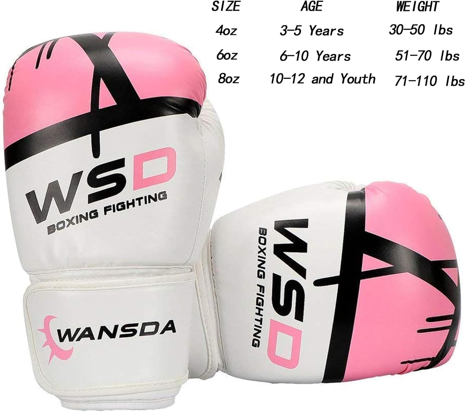 Luwint Kids Youth Boxing Gloves 4oz 6oz 8oz, Premium Training Sparring Gloves for 3-5 6-10 10-12 Years and Teens, Beginner Heavy Bag Gloves for Kickboxing Punching MMA Muay Thai