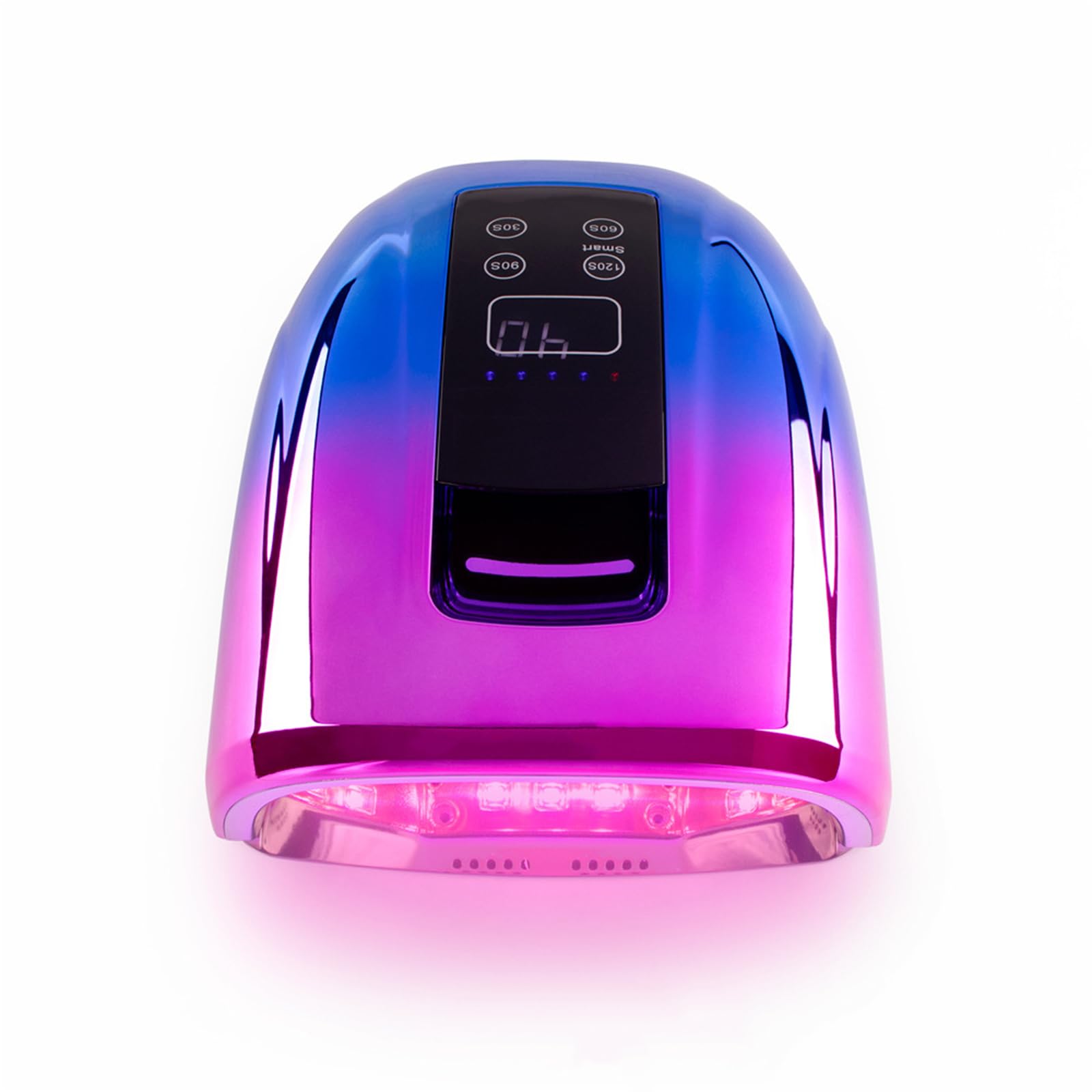 B,lámpara de uñas Recargable lámpara de uñas UV led portátil 90 w gradiente lámparas led para Secado de Esmalte de Gel lámpara UV led de curado por luz roja con Base de Espejo