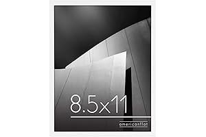Americanflat 8.5 x 11 White Frame: Showcase Your Memories with Elegance and Protection