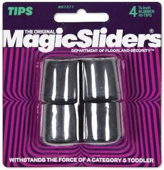Magic Sliders 97377 Rubber Leg Tip Chair Tips