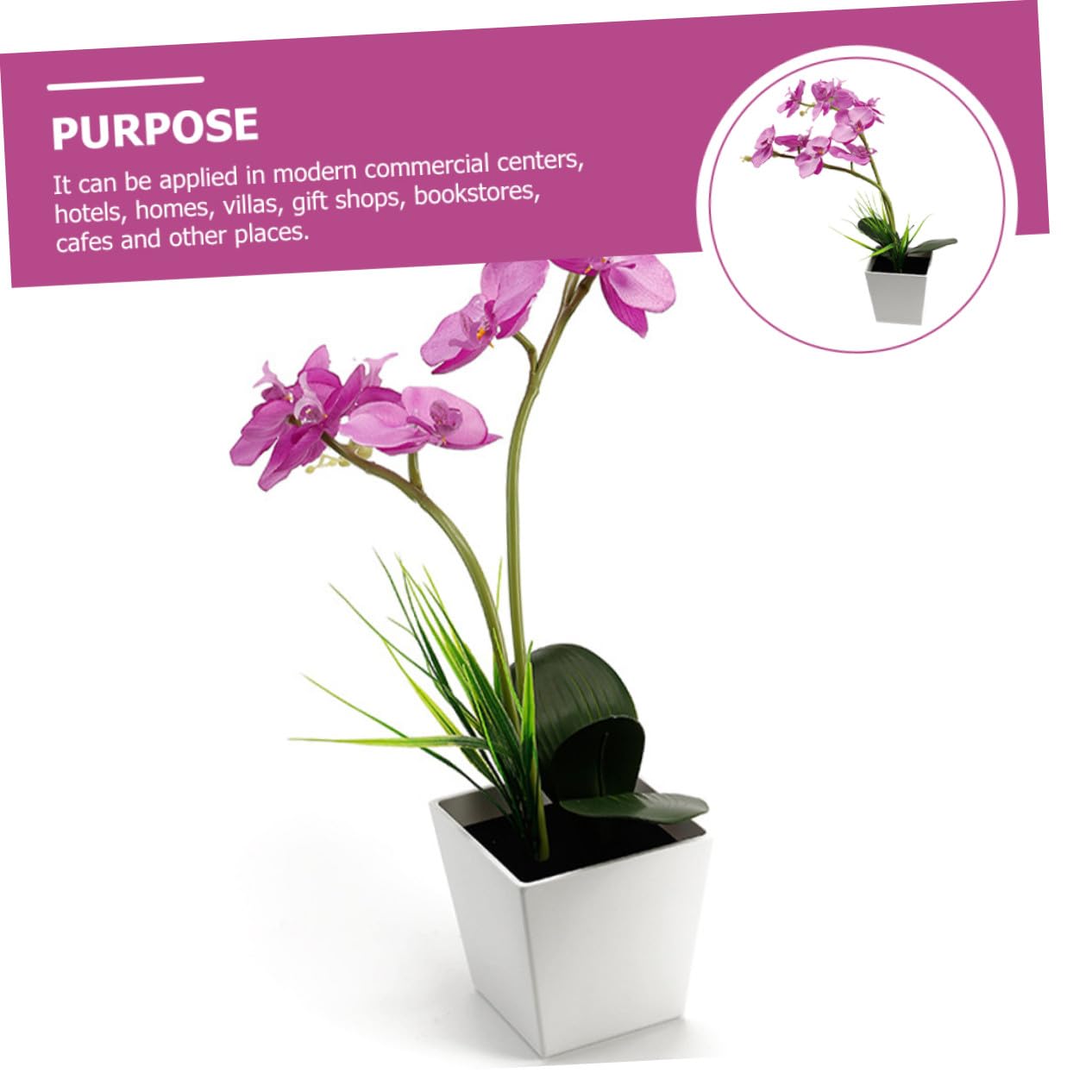 LED Orchideen Blumenlicht mit 9 LED Beads, Kreative Dekoleuchte