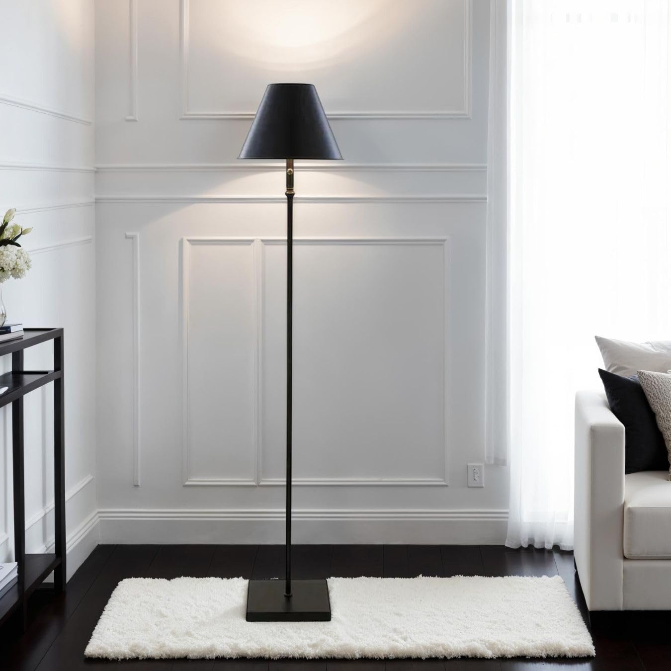Rackhams Black Lustre Led Rechargeable Floor Lamp