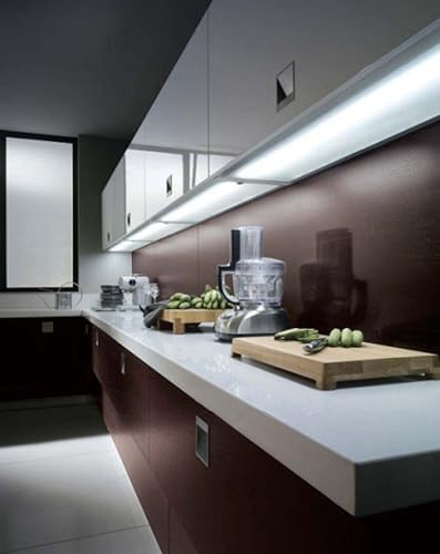 Vista 16 de Inspired LED Under Cabinet Lighting Pro Series Triple Deluxe+ 12 paneles - Kit de fuente de alimentación 3 - Blanco cálido