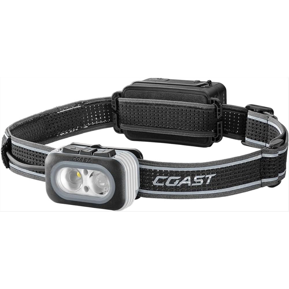 Coast WPH30R 1000 lumenów, wodoodporna, ultra jasna, IP68, ładowana przez USB, 5 trybów z wiązką punktową i fluorescencyjną, niebieska/czarna
